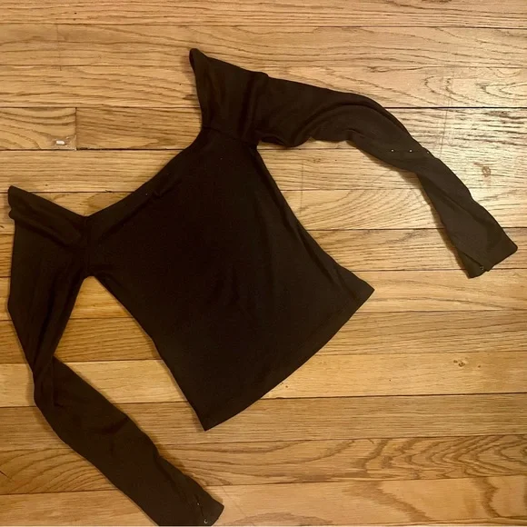 SALE NWOT Avec Les Filles rib knit square neck top - Picture 5 of 10